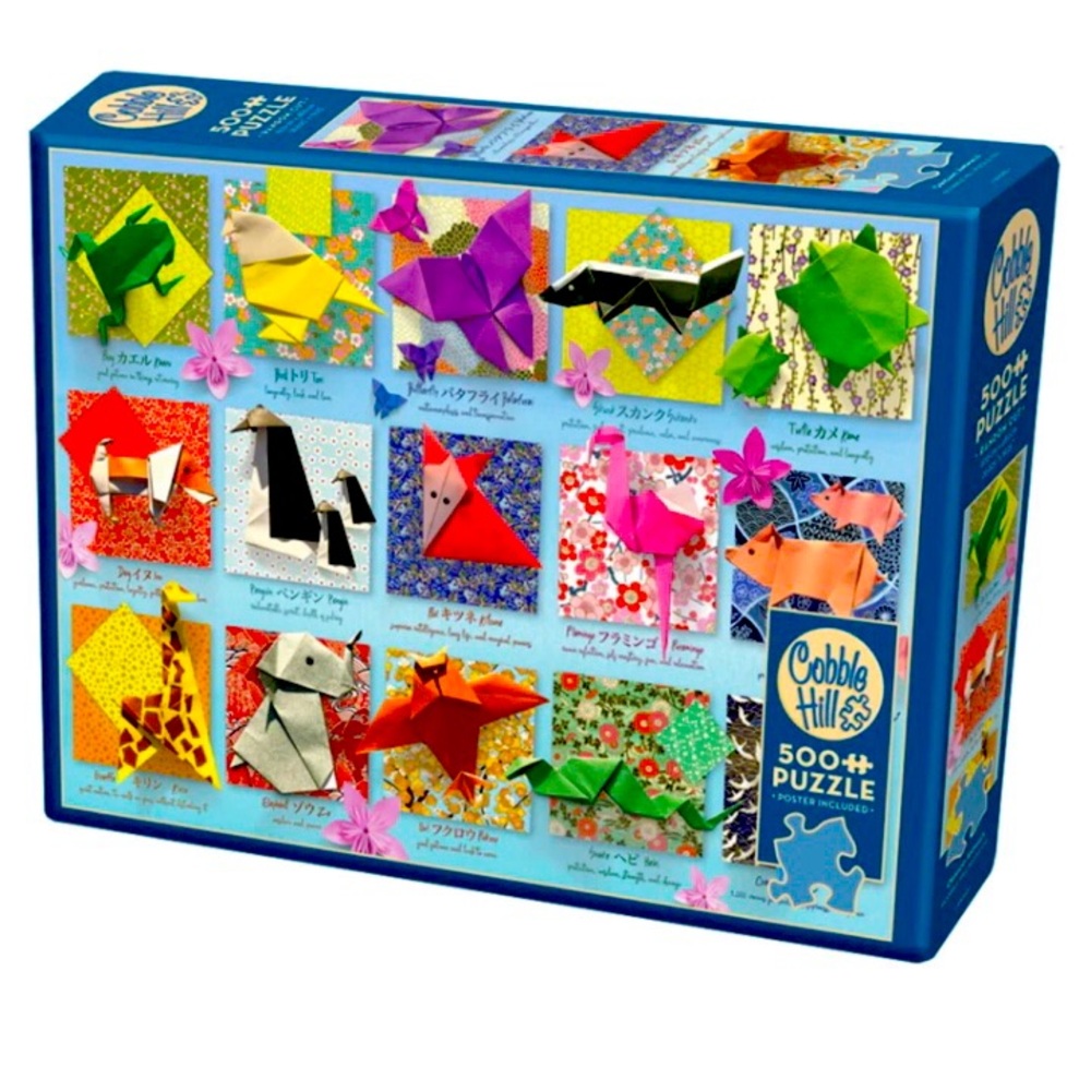 500-piece Cobble Hill Origami Animal Jigsaw Puzzle